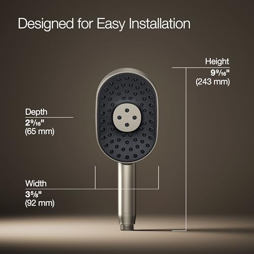 Kohler 26284-G-BN regadera multifunción oblonga 1.75 gpm miniatura 3