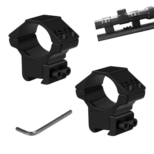 UNSVM Scope Rings 1 Inch,2 Packs of Medium Profile Scope Mount Rings for 3/8 Inch or 11mm Dovetail Rail (1 Inch Medium Profile 11mm Dovetail Rail)