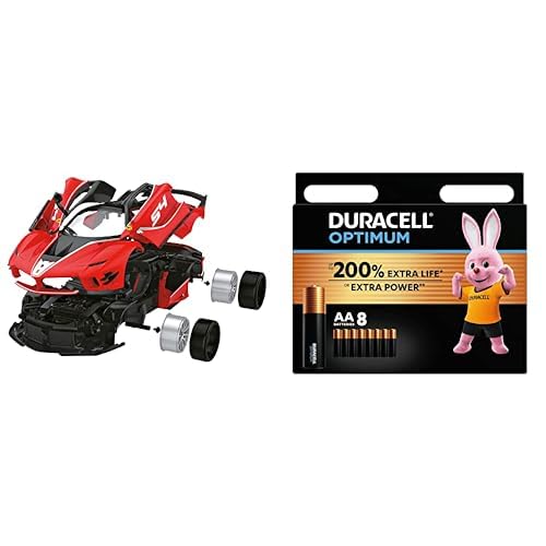 Ferrari FXXK Evo MONDORC 1:18 voiture télécommandée 8km/h rouge avec lot 8 piles AA Duracell