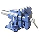 KATSU Schraubstock 5 125mm, Profi Schraubstock drehbar groß, Heavy Duty Mehrzweck 360 Grad drehbare Werkbank Tischklemme für Mechaniker und Ingenieure 402365