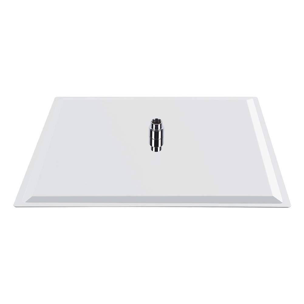 Głowica prysznicowa - głowica prysznicowa ze stali nierdzewnej - 50 x 50 cm Ultra cienka prostokątna głowica prysznicowa - srebrna
