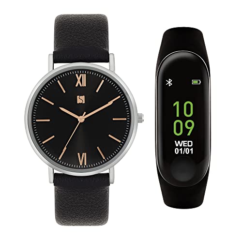Spirit Fitness Horloge SPG01-1003-SET, Zwart, riem