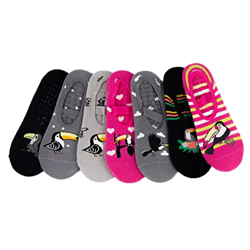 Kit 6 Pares Meias de ioga/pilates femininas sapatilha Antiderrapante