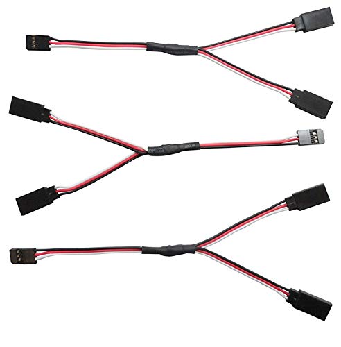 Aceirmc 6Pcs 150Mm Servo Extension Cord Wire Cable Rc Car Helicopter Servo Receiver Y Extension Cord Wire (150Mm) #TOP1