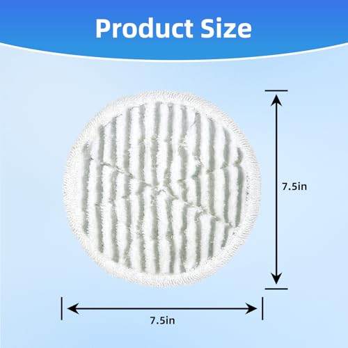 Image of VIEWALL Replacement Steam Mop Pads for Shark S8201 S8000 S8001 S8200 S820 S7001 S7201 S7000 S7005 S7020 S7001 S7020 7001 S7201 7003 Steam Scrub Steam Mop, Dirt Grip Soft Scrub Pads 8 Pack