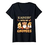 Photo Gallery donna hangin with my gnomies funny ringraziamento kids gnomo tee maglietta con collo a v Photo Gallery donna hangin with my gnomies funny ringraziamento kids gnomo tee maglietta con collo a v