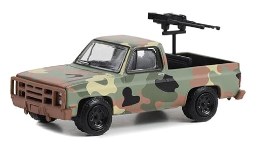Greenlight 61030-E 1:64 Battalion 64 Series 3-1984 Chevy M1009 CUCV in Camouflage with Mounted Machine Guns