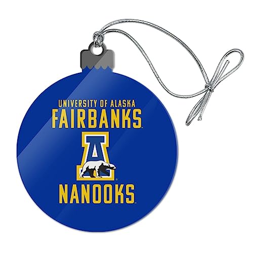 GRAPHICS & MORE University of Alaska, Fairbanks Nanooks Logo Acrylic Christmas Tree Holiday Ornament