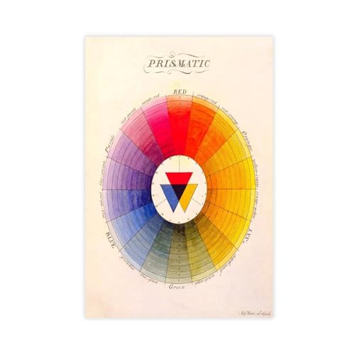 Impression sur toile prismatique pour chambre et bureau, poster vintage coloré sans cadre