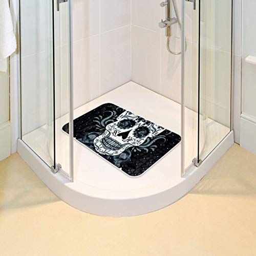 Tapis de douche anti-eau stagnante avec perforations 35x67 cm