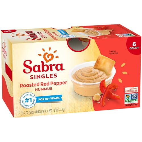 Sabra Roasted Red Pepper Hummus, Great for On the Go