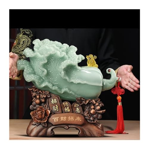 Statue chanceuse chou jade cadeau de pendaison de crémaillère idéal