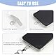 2 Stück Universal Handykette Pads aus Edelstahl, Multifunktionale Handy-Lanyard-Patches, Kompatibel mit den meisten Smartphones, Sicher und Robust, Schwarz (Schwarz)