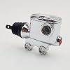 Chrome 3/4 Bore Rear Brake Master Cylinder for 2008-2023 Harley Electra Glide FLHT, Street Glide FLHX, Road Glide FLTR & Road King FLHR Touring Models - Replaces HD Part Number 41763-08B
