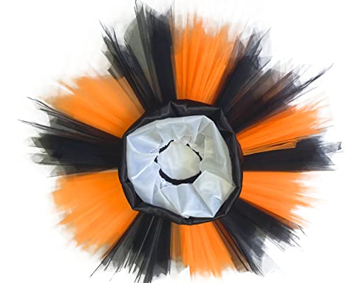 Girstunm Women's 1950S Vintage Petticoats Bubble Tutu Dance Half Slip Skirt Black-Orange S/M New 1 #TOP3