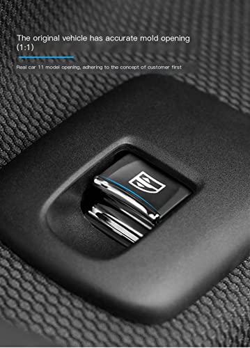 Autocollant lève-vitre Smart Forfour Fortwo 453 patch décoratif bouton intérieur argent