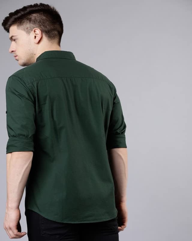 Image of U-Turn Casual Shirt for Men || Shirt for Men Stylish || Men Stylish Shirt || Men Solid Plain Shirt
