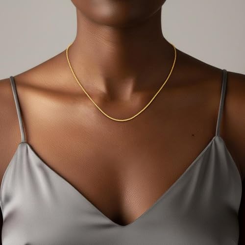 Goldegg 925 Sterling Silver 1mm Box Chain - image 2