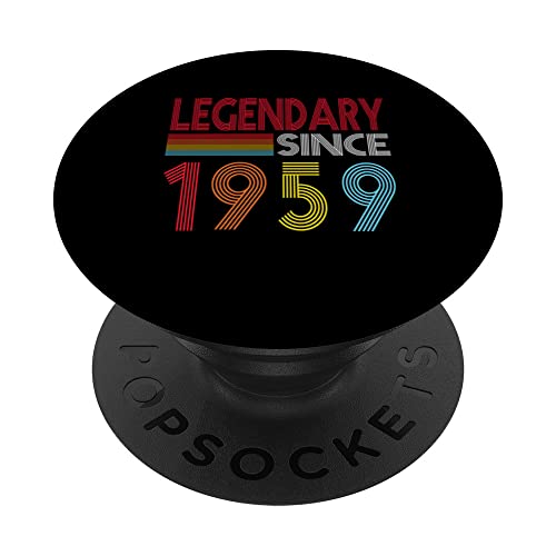 Legendario Desde 1959 Cumpleaños Vintage Retro Cumpleaños PopSockets PopGrip Intercambiable