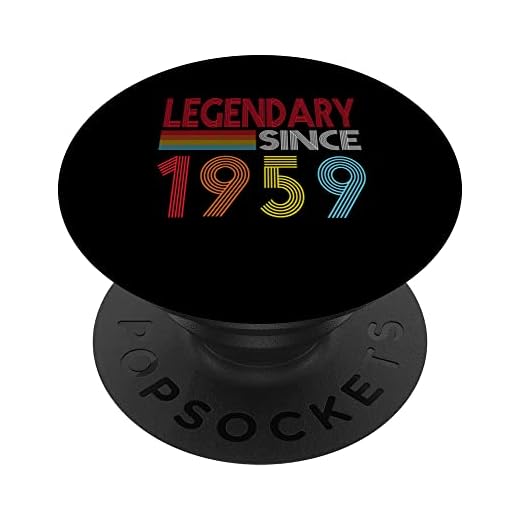 Legendario Desde 1959 Cumpleaños Vintage Retro Cumpleaños PopSockets PopGrip Intercambiable