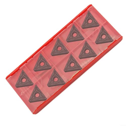 Lot de 10 inserts de tournage en carbure de tungstène TNMG331 TNMG160404-MA BP010 Triangle 60 ° CNC fraises pour tour de tour pour finition semi-finition