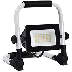 UFOND 3000 Lumen LED Work Light,Flood Light with Switch, Construction Lights with Stand Adjustable, Super Bright Portable Job Site Lighting for Garage Workshop Car, Worklight with Power Cord