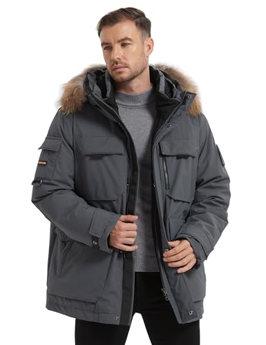 Image of HARD LAND Men's Down Jacket Packable heavy parka Jacket