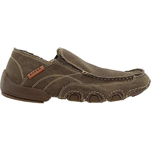 ROPER Mens Dougie Slip On Casual Shoes - Brown2