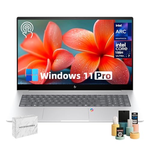 HP Envy 17.3�C���` �^�b�`�X�N���[���m�[�g�p�\�R���AIntel Core Ultra 7 155H CPU(10�R�A)�A16:10 FHD�f�B�X�v���C�AWi-Fi 7�A�o�b�N���C�gKB�A�e���L�[�p�b�h�AWin 11 Pro�R���s���[�^�[�A�r�W�l