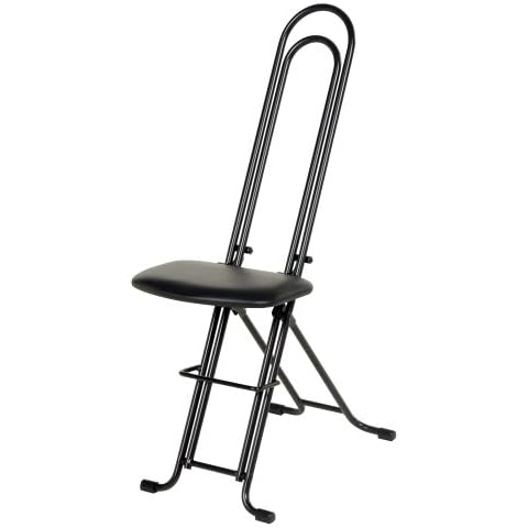 Vestil CPRO-800LP Steel Height Ergonomic Worker Chairs 18.5 In. to 35 In. 220 Lb. Capacity Black Cover