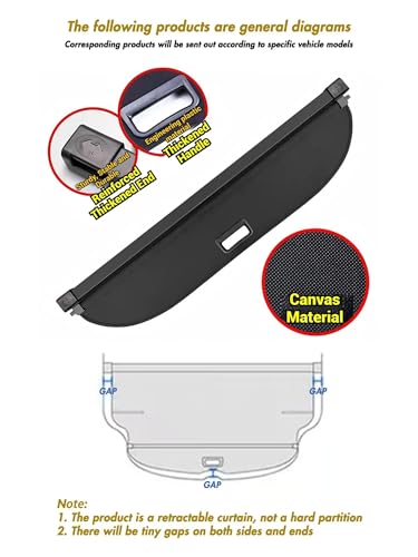 Cubierta maletero VW Touareg 2011-2018 estor enrollable negro 3