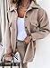 ZWRXW Womens Trench Coats Fashion Lapel Button Down Peacoat with Belted Casual Fall Winter Woolen Jackets Mid-Long Outwear
