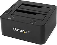 Vista 5 de StarTech.com Estación de acoplamiento de disco duro USB 3.0 a SATA de una sola bahía, base para disco duro USB 3.0 (5 Gbps), estación
