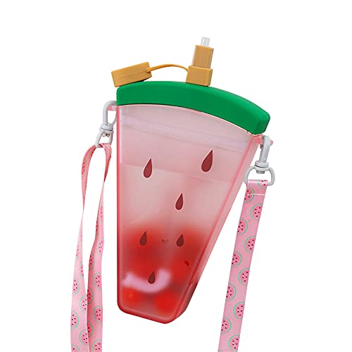 Bouteille d'eau pastèque 320ml avec sangle réglable pour enfant - 2