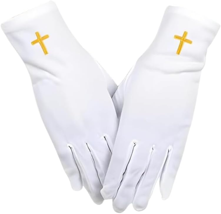 White Cotton Gloves for Church Ushers Greeters Deacons Pallbearers Wedding Serving Formal Uniforms