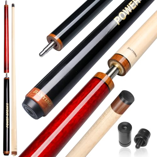 YEUEK 3-Piece Heavy Jump Break Cue Stick 21oz,Canadian Maple Wood Pool Stick,13.5mm Bakelite Tip for Explosive Breaks and Effortless Jumps
