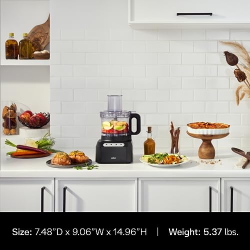 Braun FP3101BK Easy Prep 8-cup Food Processor, Black by Braun - Image 5