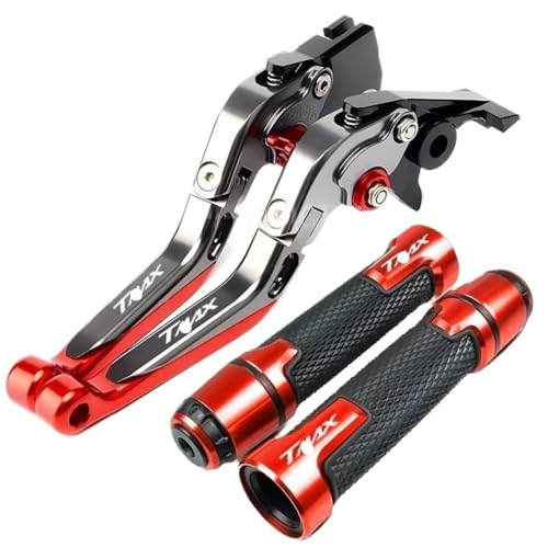 Leviers TMAX 530 560 courts réglables CNC rouge pour moto Tech Max 2020 2021