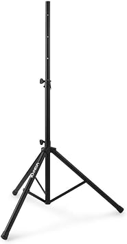 Vonyx Lightweight Height Adjustable Black Speaker Stand DJ Disco Party