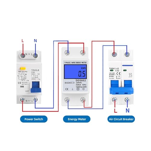 Compteur d'énergie électrique 80A pour isoler la consommation d'un locataire - 3