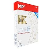 MP – Folios Din A4 80gr, 500 Hojas, Papel Blanco Premium para Impresora Multifunción, para Uso de Oficina, Material Escolar, Paquete de Impresión Multiusos