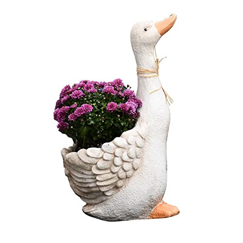 Pots de fleurs canard originaux et jardinières de jardin extérieurs