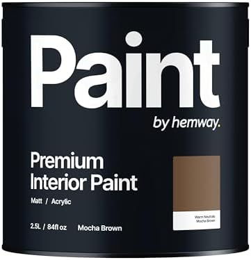 Hemway Sunset Pink - 2.5 Litre - Paint Premium Interior Indoor Matt British-Made Eco Acrylic Emulsion - Matt Finish, Low VOC, Interior Wall, Ceiling, Kitchen, Bathroom, Bedroom & Door