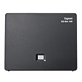 Gigaset GO Box 100 DECT Basisstation - Verbindung analog über TAE-Anschluss oder per LAN-Kabel an Ihrem Router - kompatibel mit 6 Gigaset Mobilteilen, schwarz