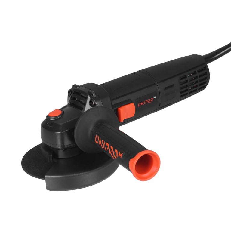 Dnipro‑M Amoladora Angular 1000W 125 mm – Radial Profesional 3000–10500 rpm, Arranque Suave, Regulador de Velocidad, Mango Ergonómico, Cable 3 m, GS‑120S