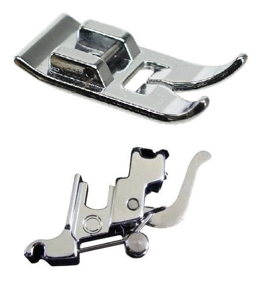 Zenith Low Shank Foot Adapter and Zig Zag Pressure Foot Combo Imported Stitch for All Automatic Sewing Machines, Steel