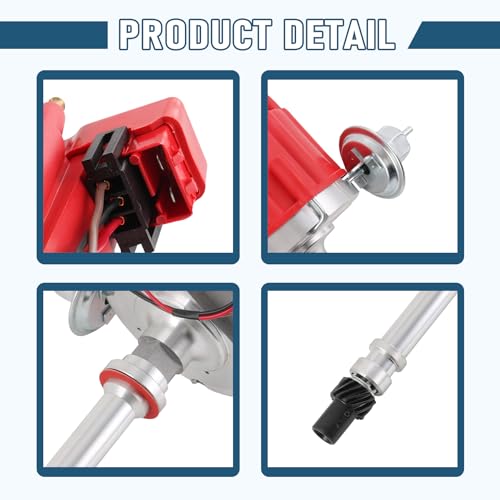 image for JDMSPEED New Red Cap HEI Distributor Replacement For Chevy GM Small Bl