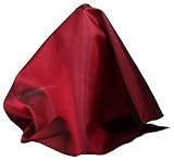 Royal Silk Fine Burgundy Maroon Silk Pocket Square – 100% Mulberry Silk - Large 16" Square Handkerch