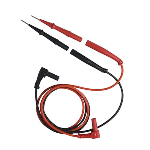 Fieldpiece ADLS2 - Deluxe Silicone Test Leads - Professional HVAC/R Multimeter Lead Set with Gold-Plated Tips - Basket Style Strain Relief with Industry Standard L-Shaped Banana Plug Type