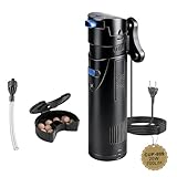 FILTRO PER ACQUARIO MULTIFUNZIONE: La pompa per acquario integrata filtra continuamente l'acqua, assicurando sterilizzazione, filtrazione, movimento dell'acqua e aumento dell'ossigeno. Questo filtro interno acquario utilizza una spugna filtrante e sfere di quarzo organico per rimuovere efficacemente le sostanze inquinanti dall'acqua e purificare l'acquario.